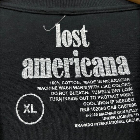 Machine Gun Kelly Lost Americana Cliche T-Shirt Size Extra Large - Picture 4 of 4